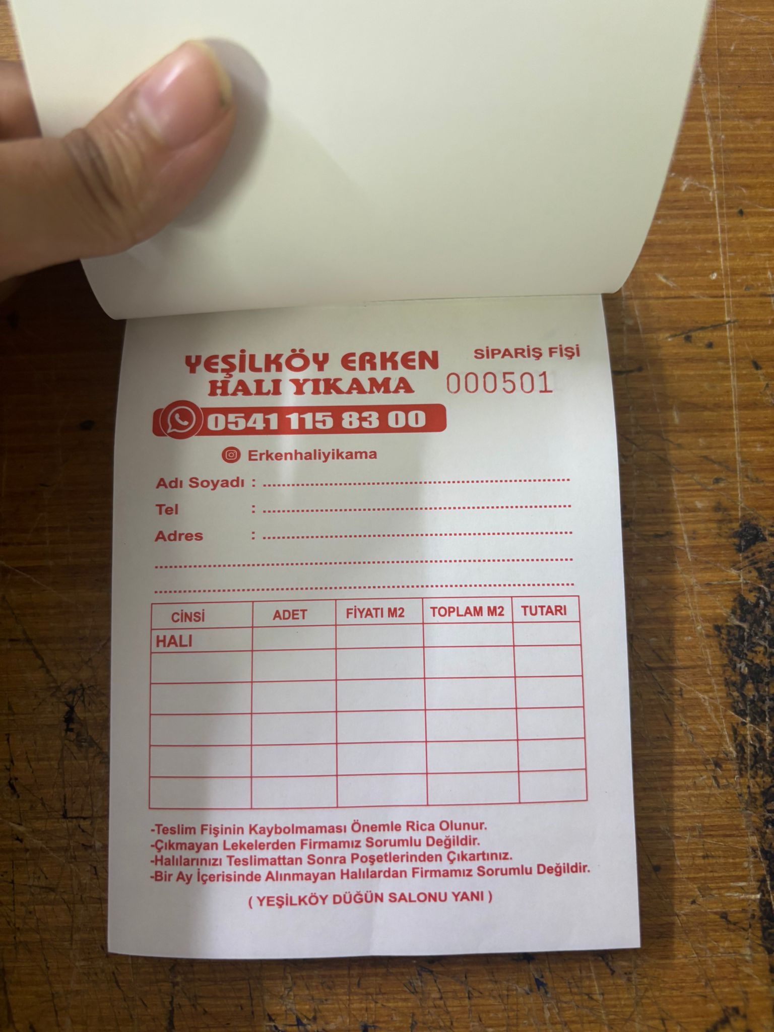 Müşteri Fişi Baskı